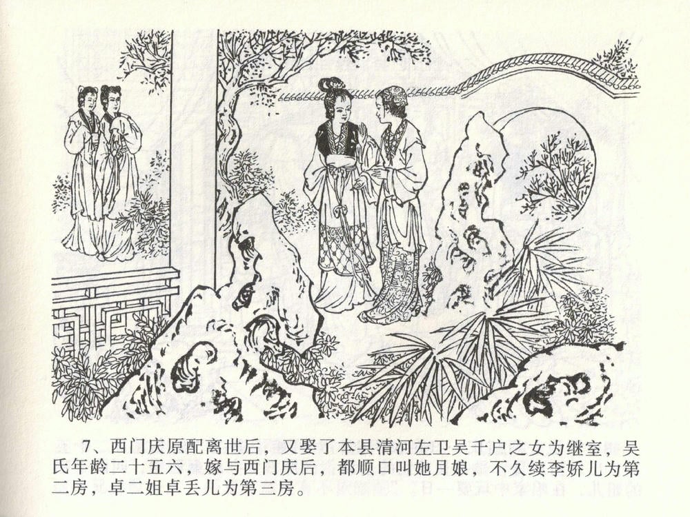 《《金瓶梅全传 ▪ 热结十兄弟》01  兰陵笑笑声 中国文苑出版社》连环画第10页