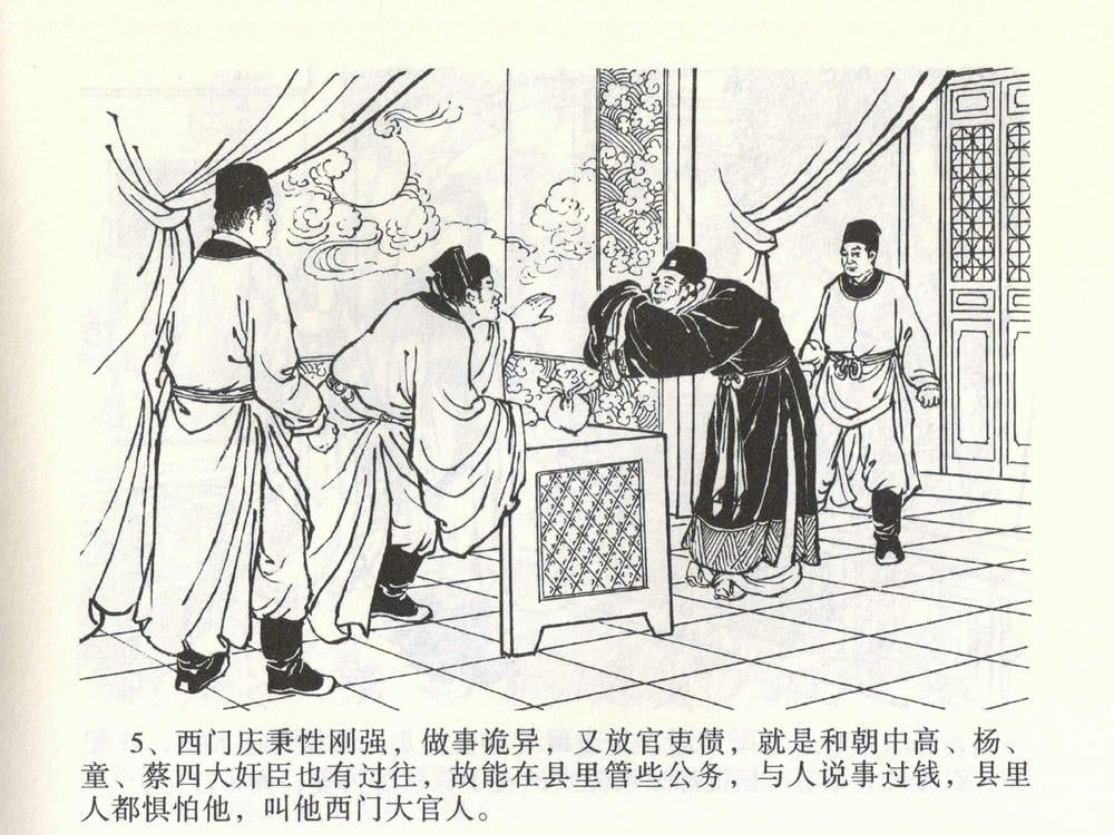 《《金瓶梅全传 ▪ 热结十兄弟》01  兰陵笑笑声 中国文苑出版社》连环画第8页