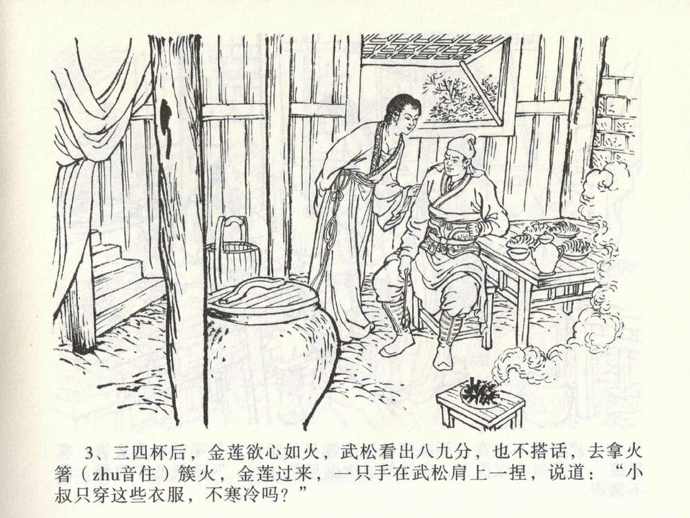 《《金瓶梅全传 ▪ 茶坊戏金莲》02  兰陵笑笑声 中国文苑出版社》连环画第5页