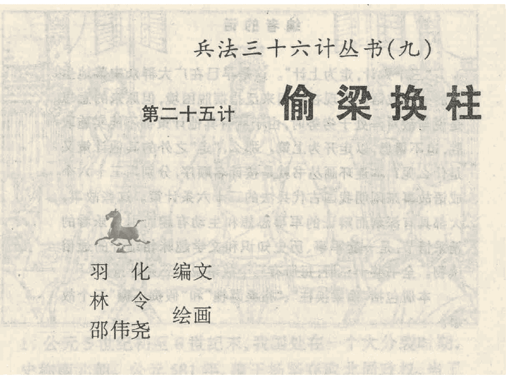 《《偷梁换柱》《指桑骂槐》《假痴不癫》孙子兵法36计》连环画第1页