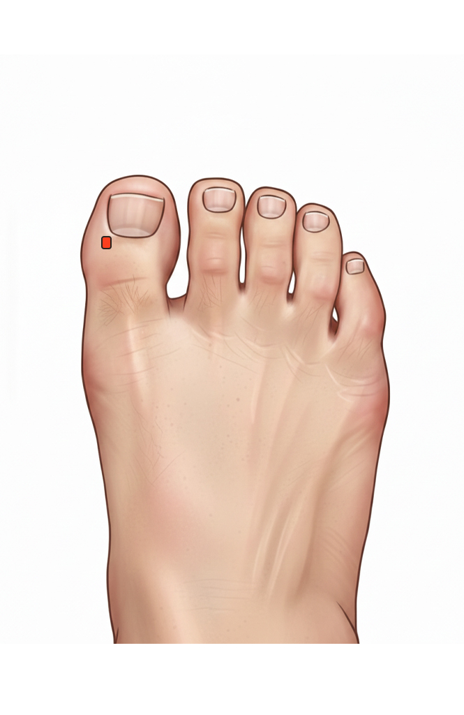 隐白穴 / SP-1 / Yinbai / Hidden White / 足太阴脾经 &middot; 井穴