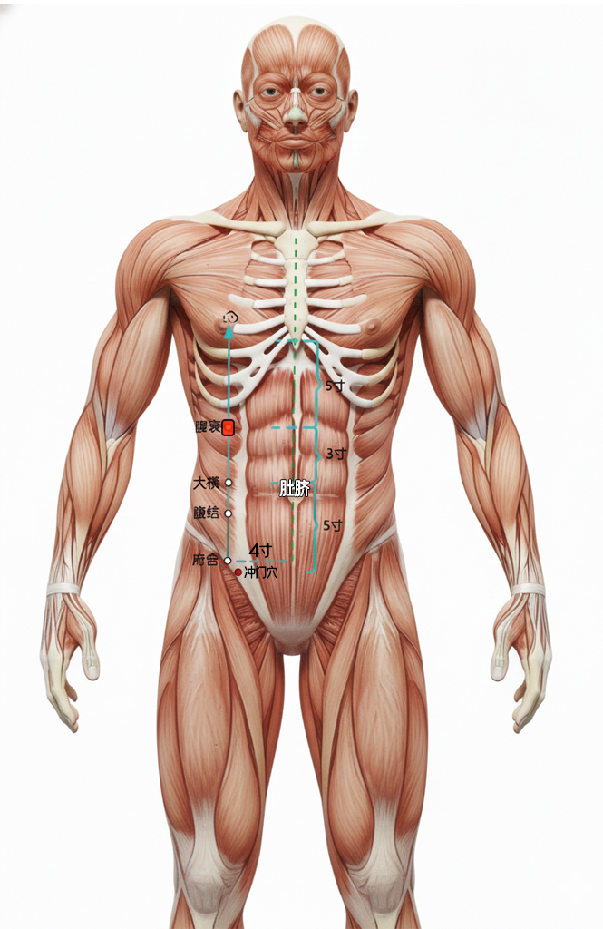 腹哀穴 / SP-16 / fuai /  Abdominal Sorrow
